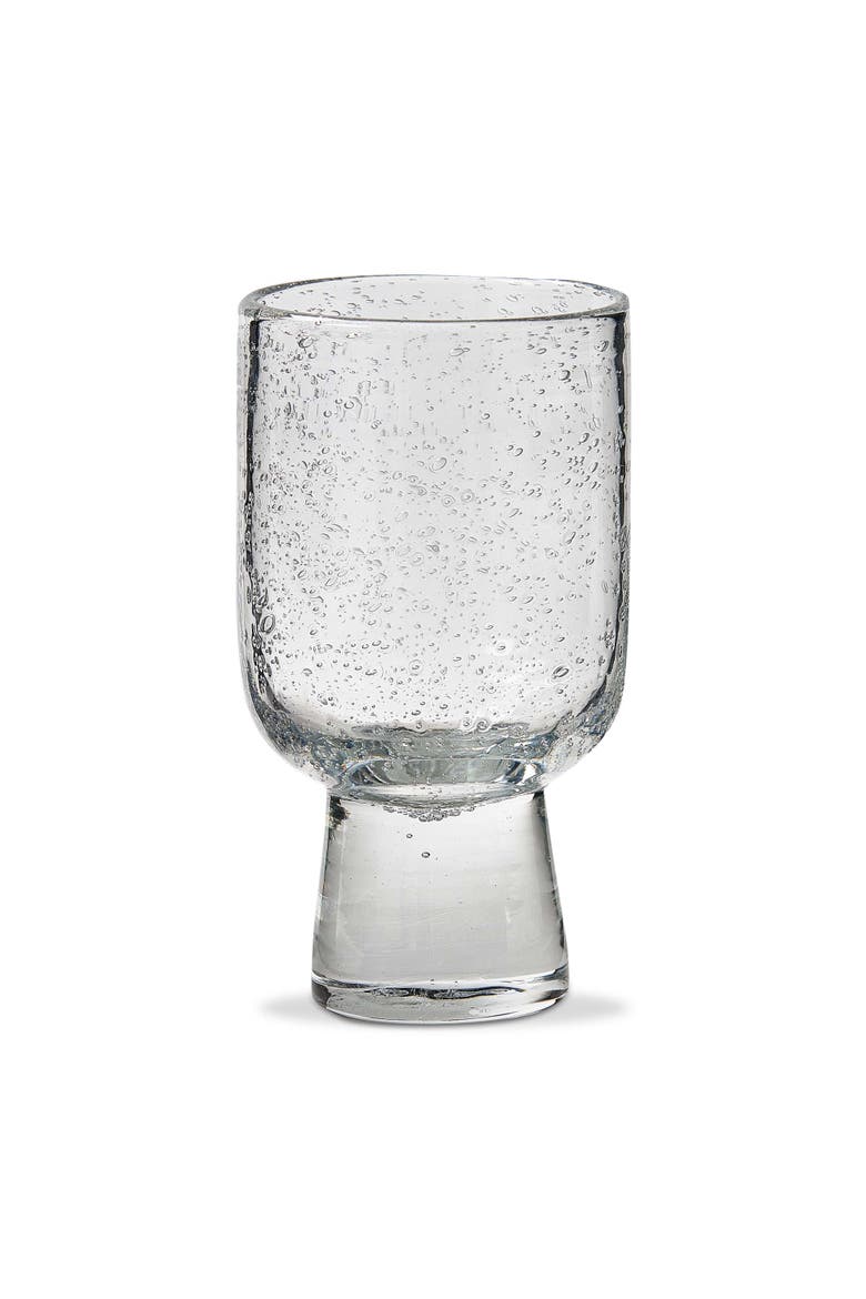 Bubble Glass Footed Clear Drinking Glasses - 10oz Set, Main, color, Clear