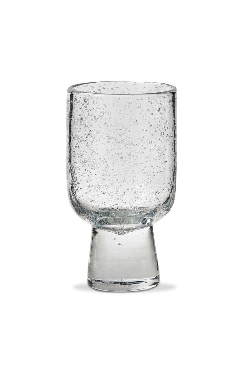 tag Bubble Glass Footed Clear Drinking Glasses - 10oz Set, Main, color, Clear