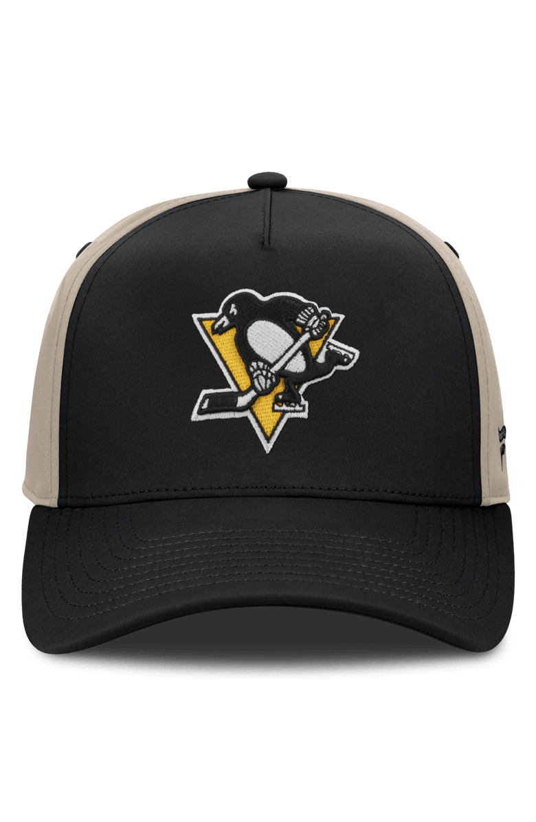 FANATICS Men's Fanatics Black/Tan Pittsburgh Penguins 2026 Stanley Cup Playoffs Locker Room Adjustable Hat, Alternate, color, Black
