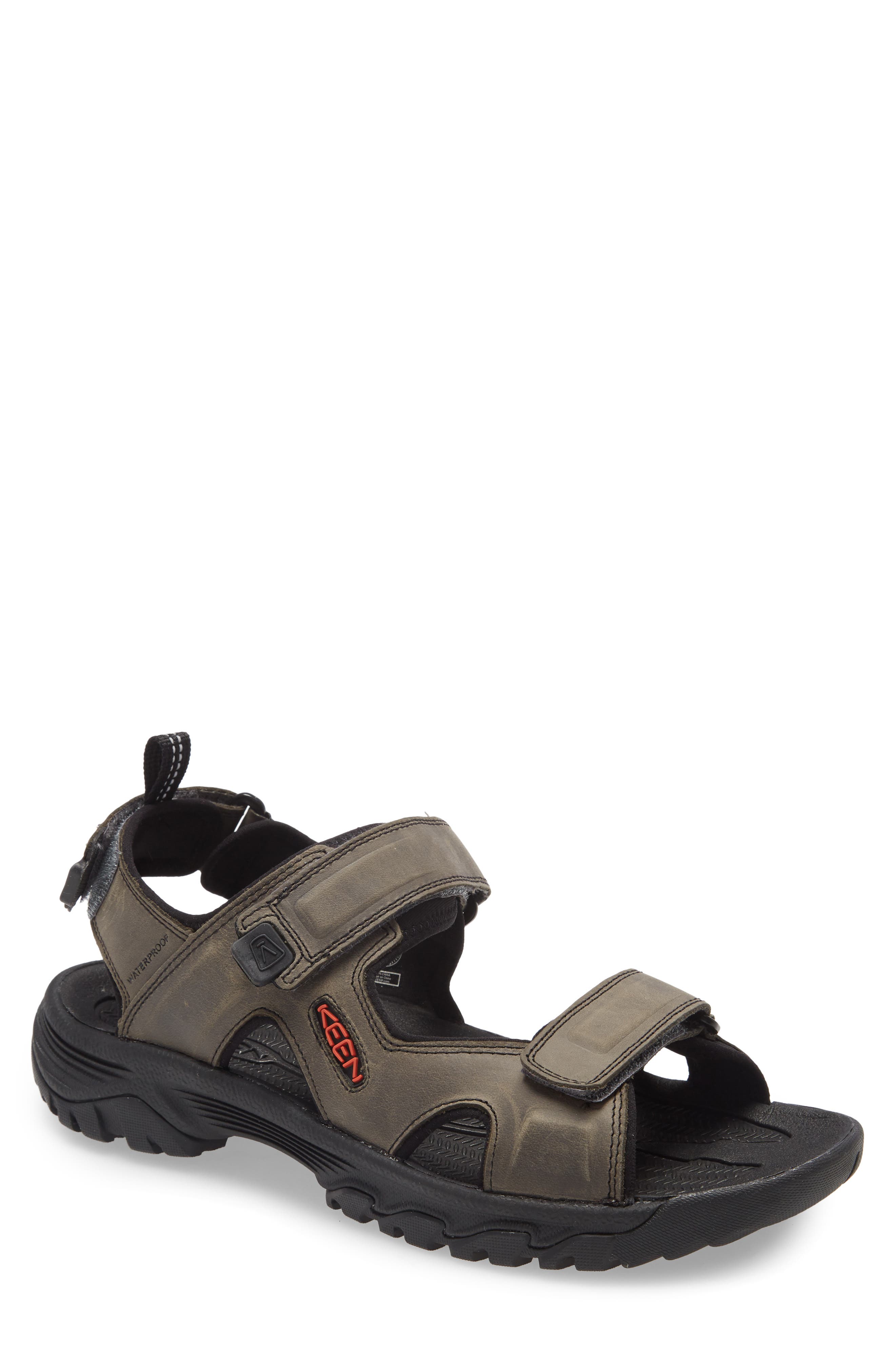 Targhee III Sandal, Main, color, GREY/ BLACK
