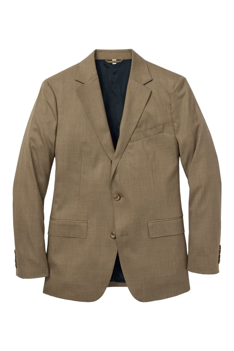Jetsetter Standard Fit Tan Mélange Stretch Wool Sport Coat, Alternate, color, TAN