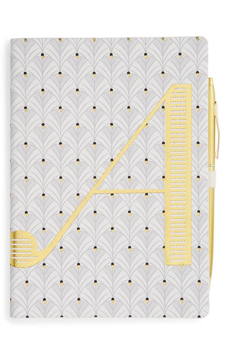 Anthropologie Home Monogram Journal & Pen Set, Main, color, 