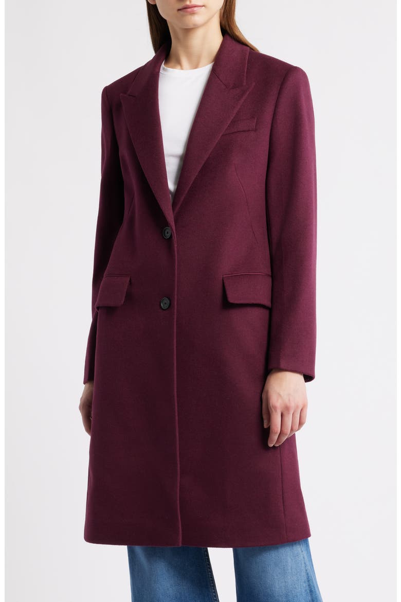 Classin Wool Coat, Main, color, DARK PURPLE