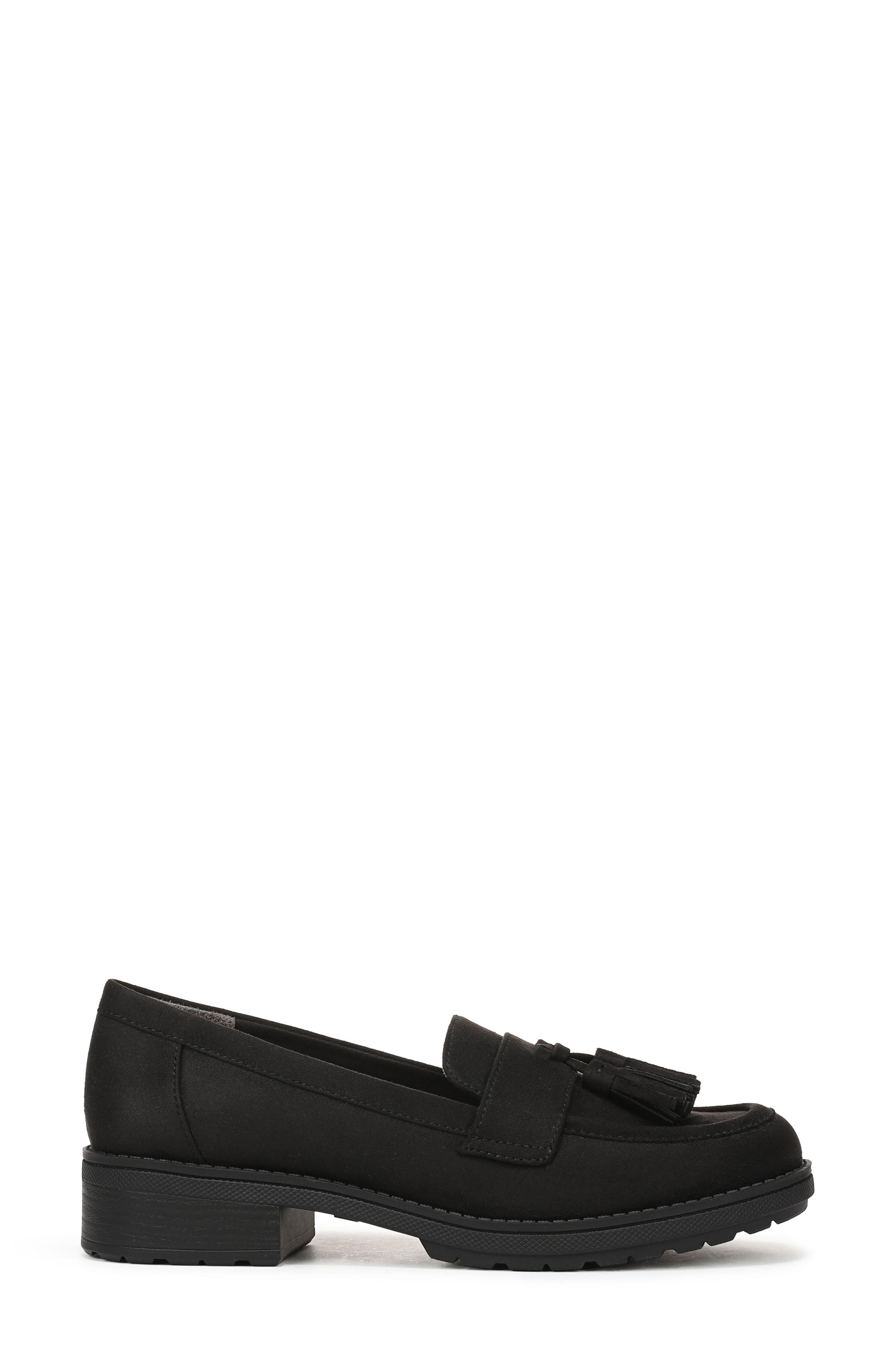 Dazzle Tassel Loafer, Alternate, color, BLACK