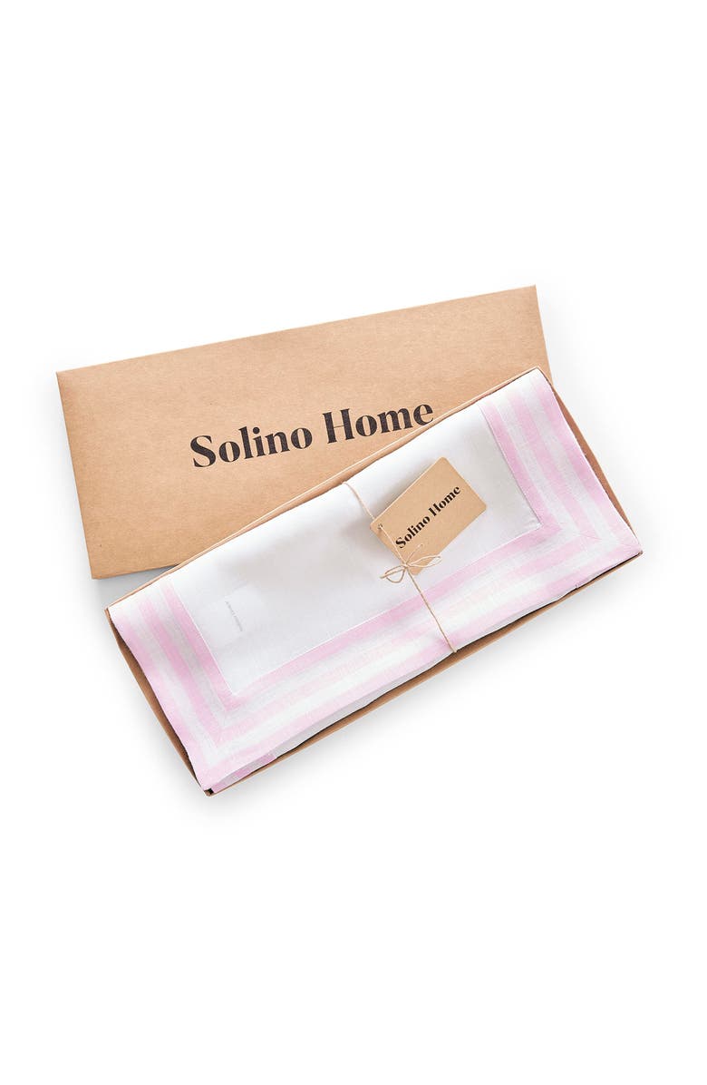 Solino Home Linen Table Runner - Mila, Alternate, color, Cherry Blossom 14 X 90 Inch