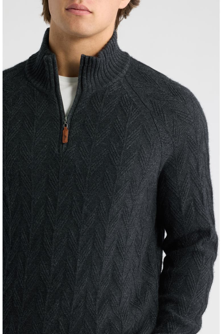 Cabana Canyon Wool & Cashmere Sweater, Alternate, color, CHARCOAL