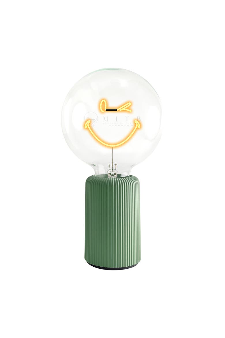 Smiley World Kidness Portable Table Lamp, Main, color, Olive