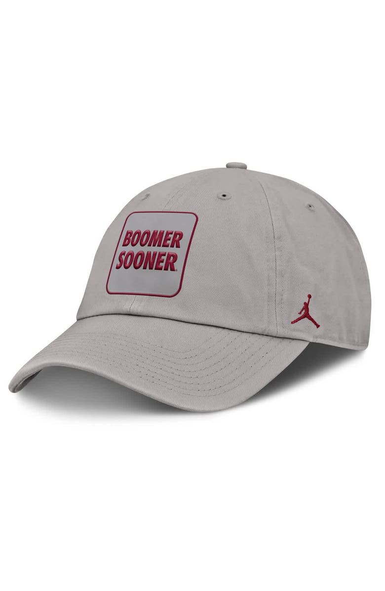 Jordan Brand Men's Jordan Brand Gray Oklahoma Sooners Local Club Adjustable Hat, Main, color, Gray
