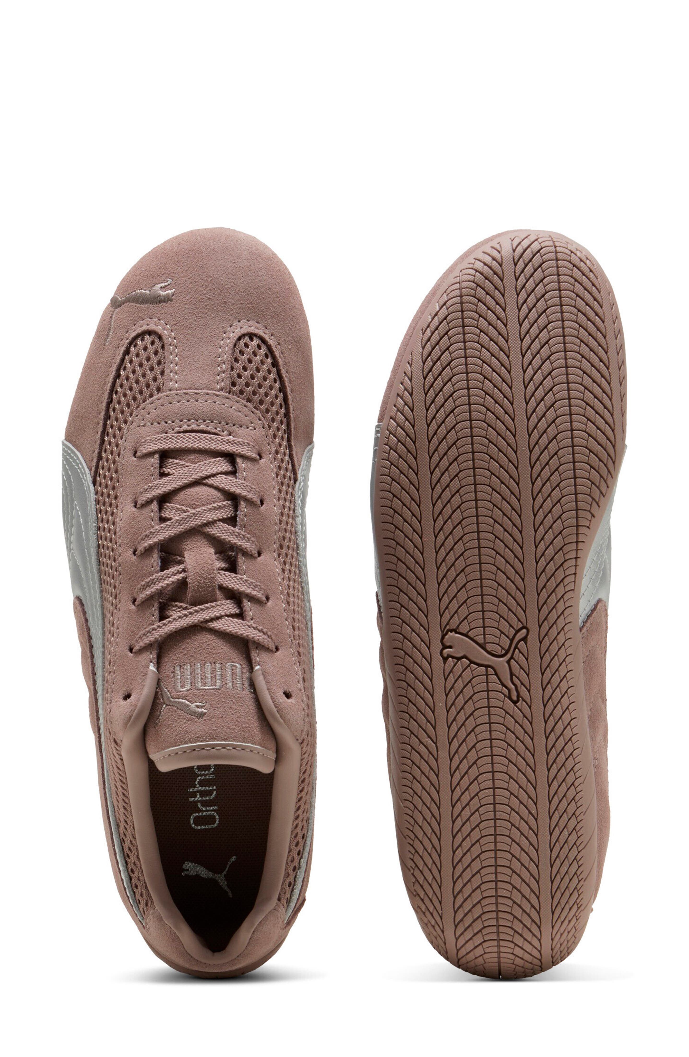 PUMA Gender Inclusive Speedcat Premium Sneakerina, Alternate, color, Sandstone-Matte Silver