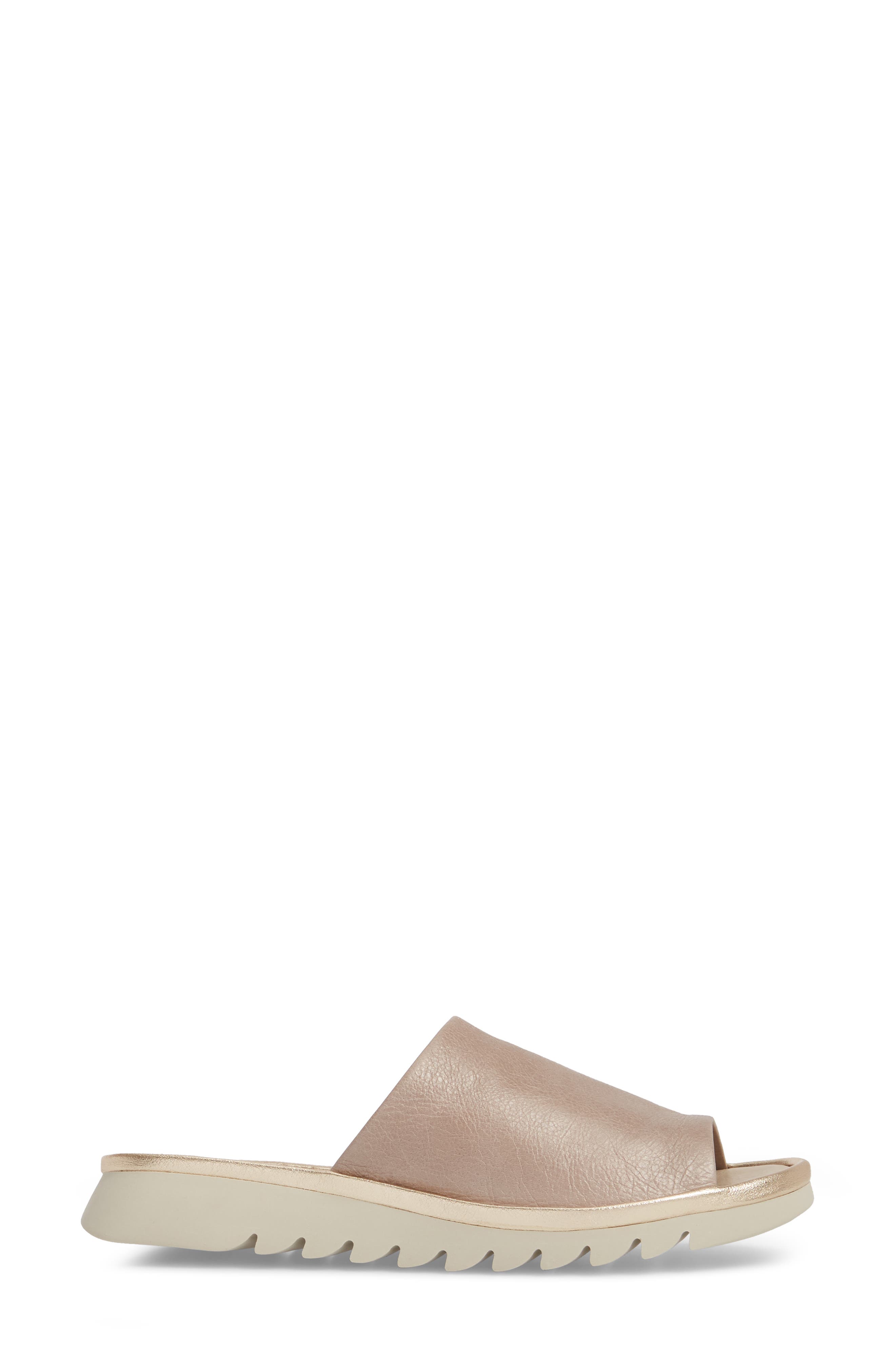 Shore Thing Slide Sandal, Alternate, color, HAZE CRACKLED LEATHER