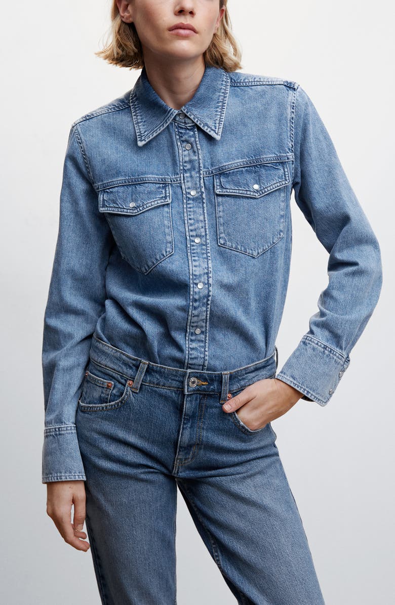 MANGO Stretch Straight Leg Jeans, Alternate, color, 