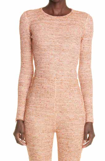 St. John Collection Long Sleeve Bouclé Knit Top