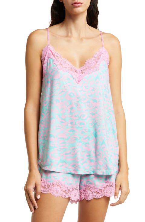 Leo Dreams Lace Trim Brushed Jersey Pajama Tank