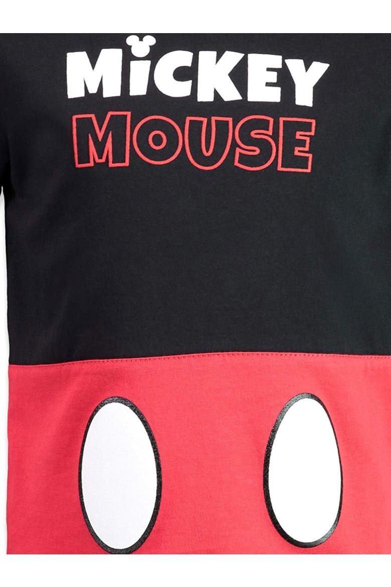 Mickey Mouse 4-Pack Short Sleeve T-Shirts, Alternate, color, Red Blue Grey Black