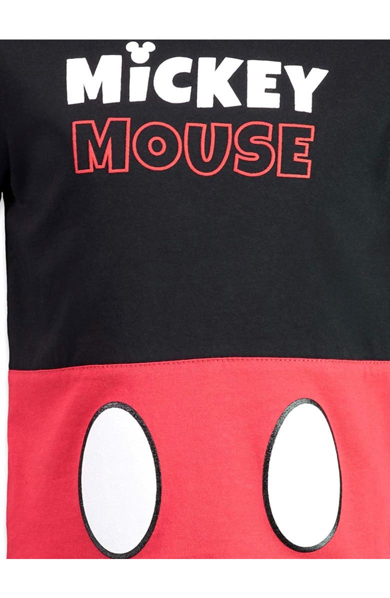Disney Mickey Mouse 4-Pack Short Sleeve T-Shirts, Alternate, color, Red Blue Grey Black