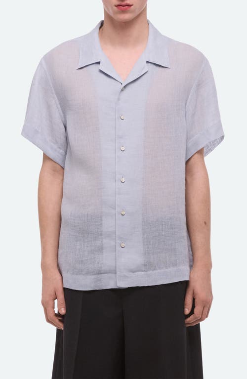 Helmut Lang Relaxed Linen Camp Shirt In Multi