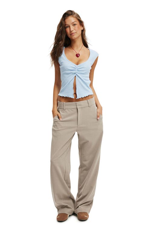 Shop Cotton On Chelsea Open Front Top In Daydream Blue
