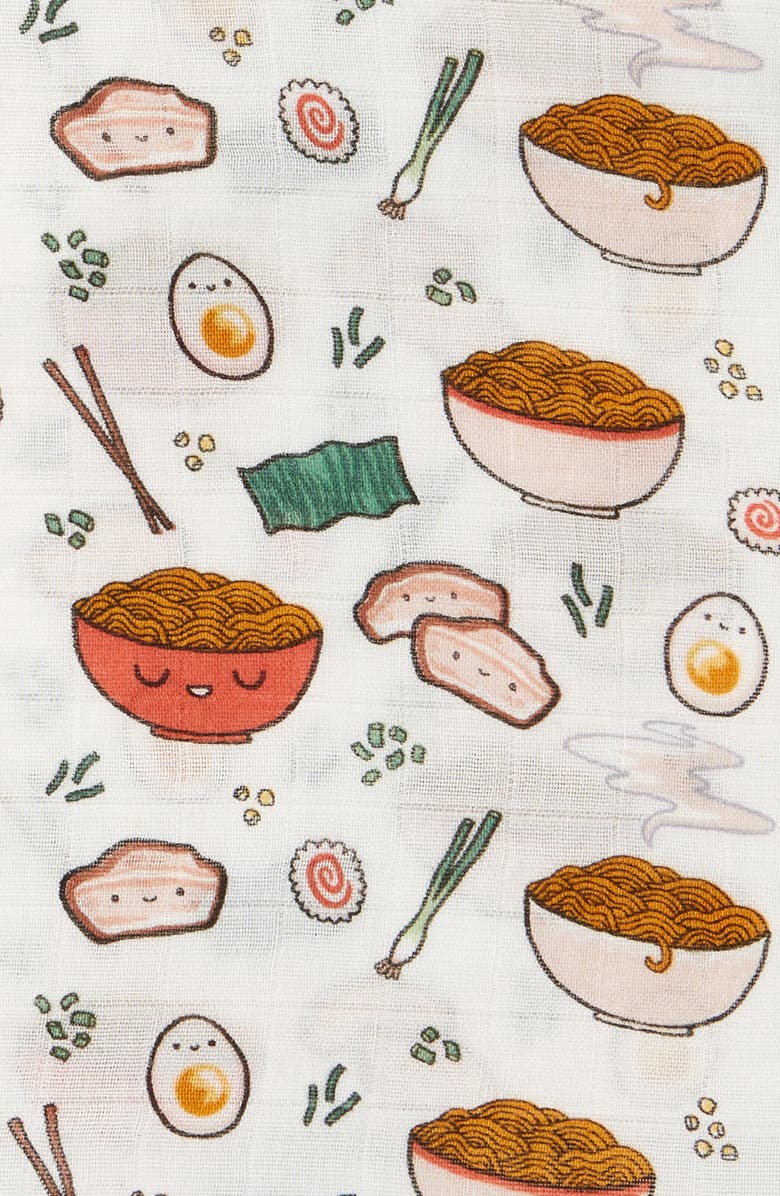 Loulou Lollipop Ramen Muslin Swaddle Blanket, Alternate, color, 