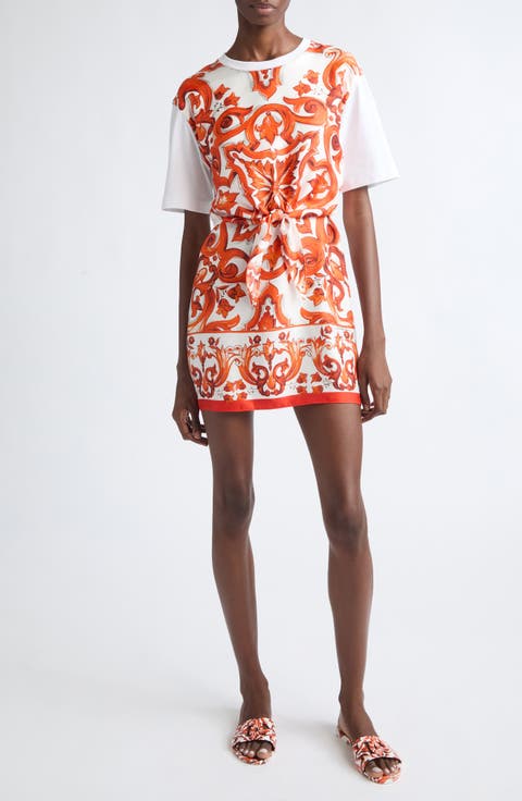 Majolica Cotton Jersey T-Shirt Dress
