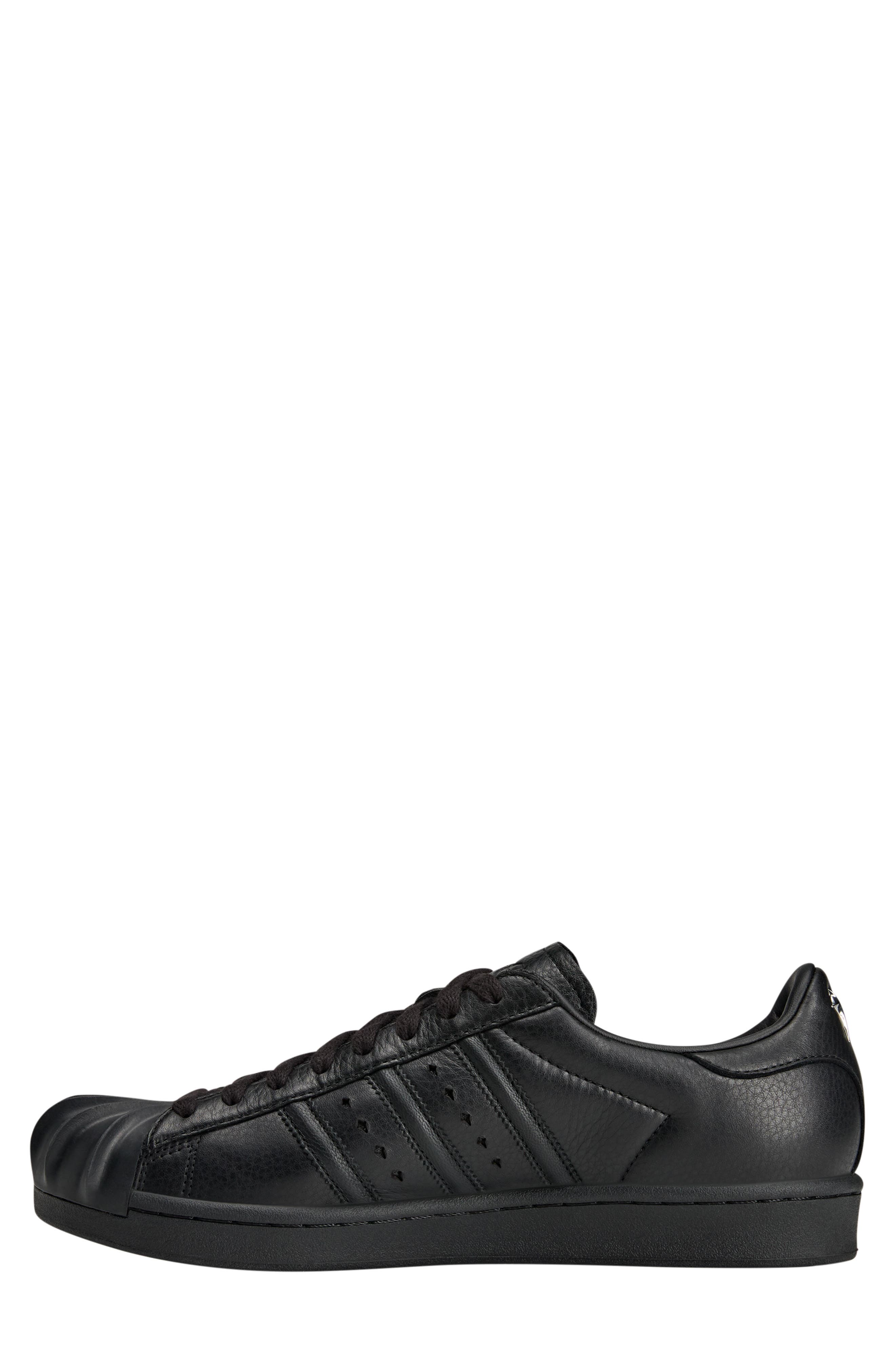 adidas x Thug Club Superstar Vintage Sneaker, Alternate, color, Core Black