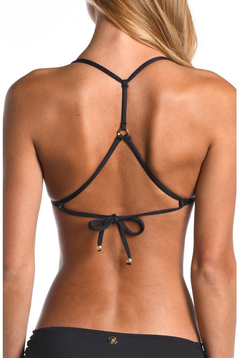 Triangle Slider Bikini Top, Alternate, color, BLACK