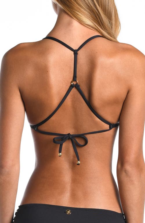 Sunshine 79 Triangle Slider Bikini Top In Black