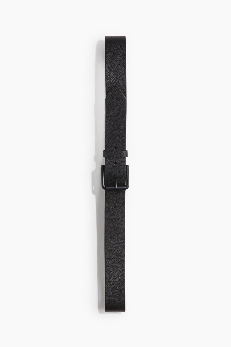 Leather Belt, Alternate, color, Black