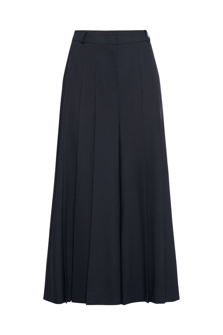 Trousers Skirt In Cool Wool, Main, color, Black
