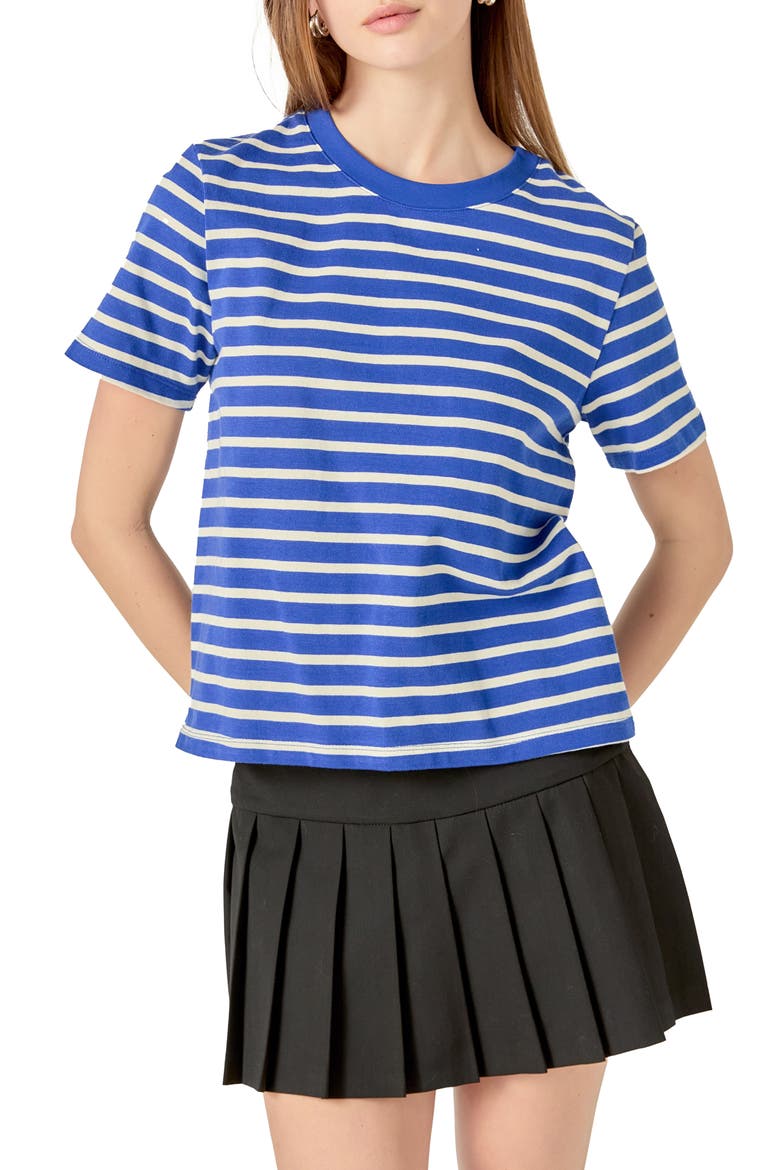 Stripe T-Shirt, Alternate, color, NAVY
