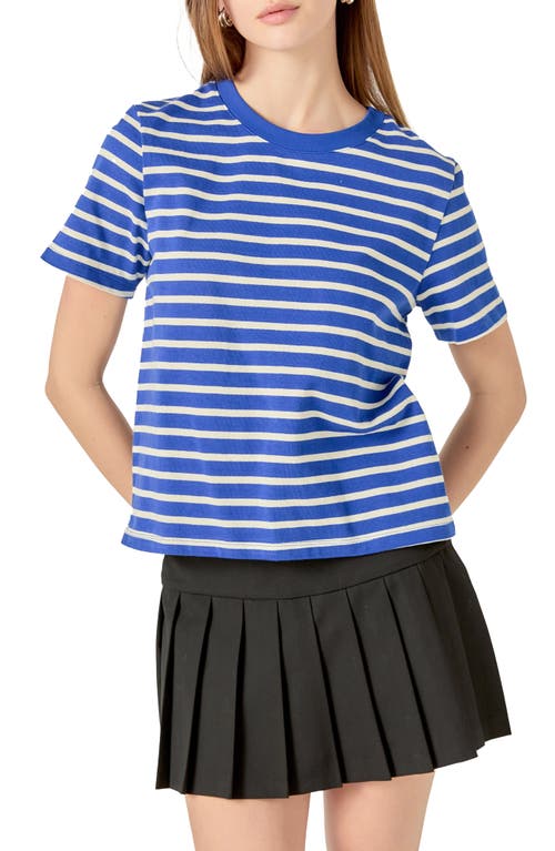 English Factory Stripe T-shirt In Navy