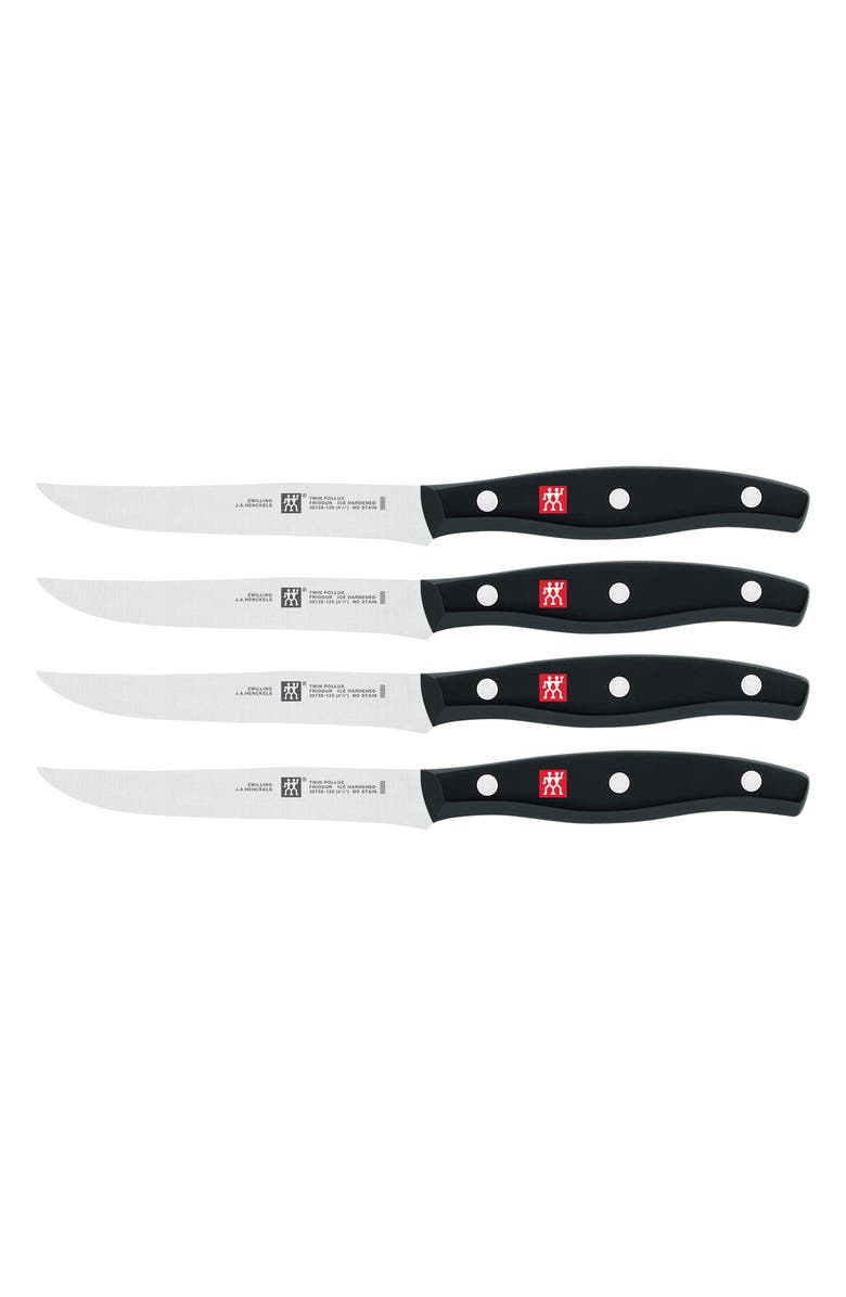 ZWILLING TWIN 4-Piece Signature Steak Knife Set, Main, color, Stainless Steel