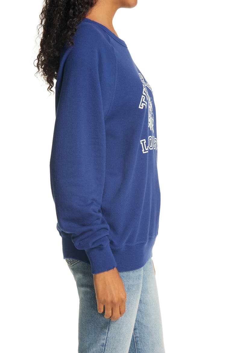 College Sweatshirt, Alternate, color, COBALT