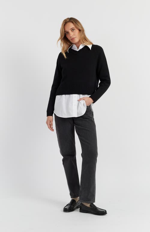 Chinti & Parker Pure Cashmere V-neck Sweater In Black