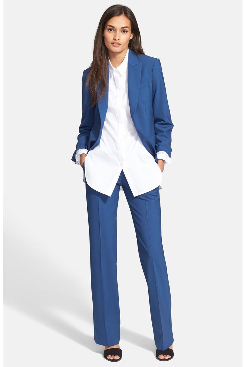 'Emery 2' Wool Blend Pants, Alternate, color, DARK PACIFIC