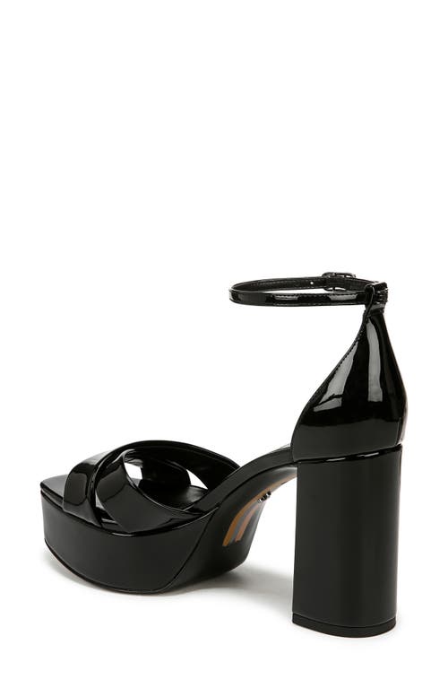 Sam Edelman Jullian Ankle Strap Platform Sandal In Black