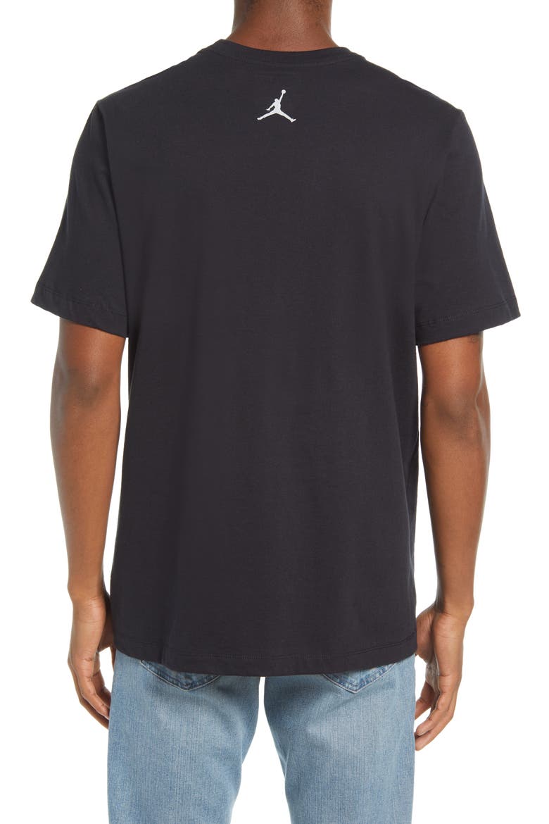 Jumpman Air Graphic Tee, Alternate, color, BLACK