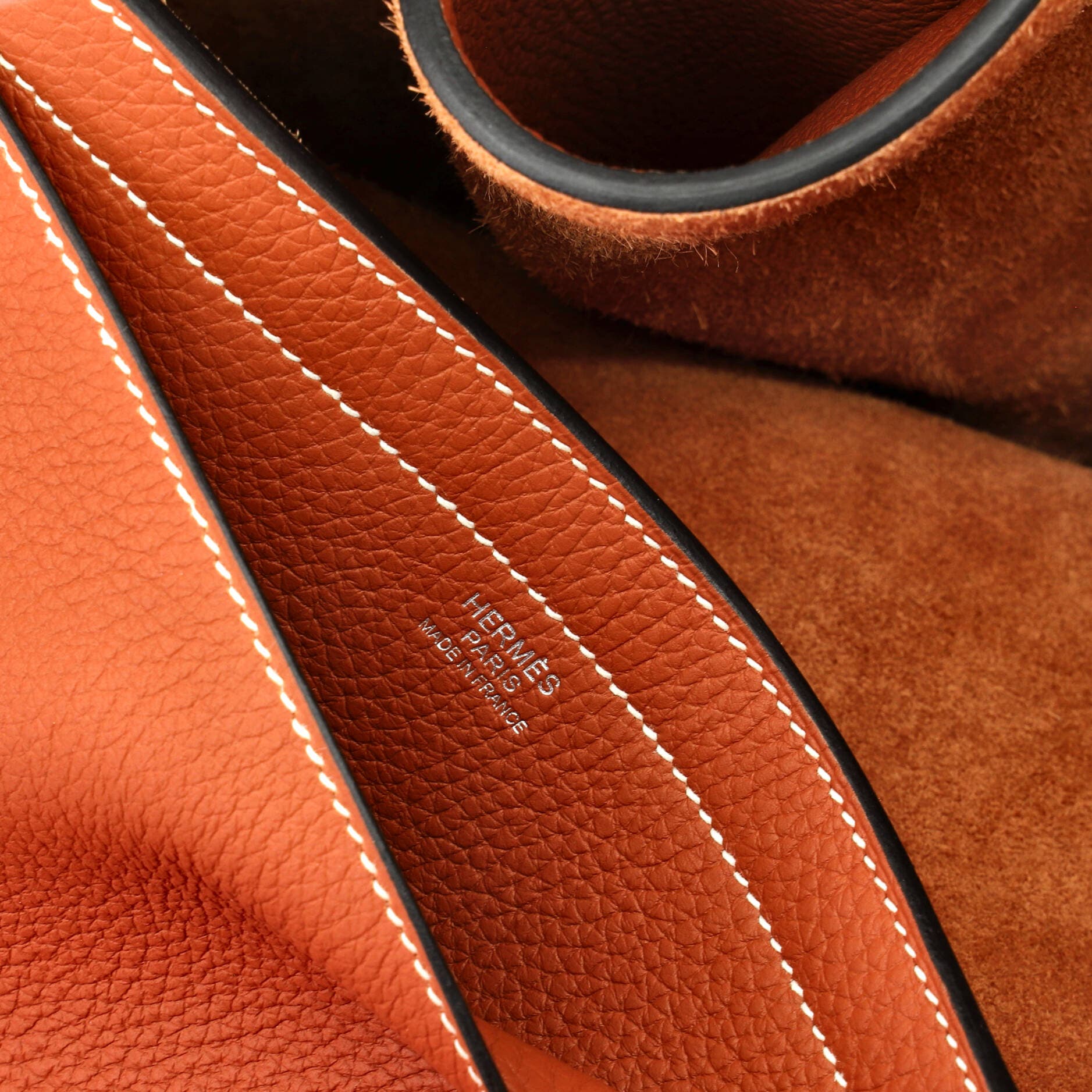 Pre-Owned Hermes Cabasellier Tote Clemence 46, Alternate, color, Cuivre