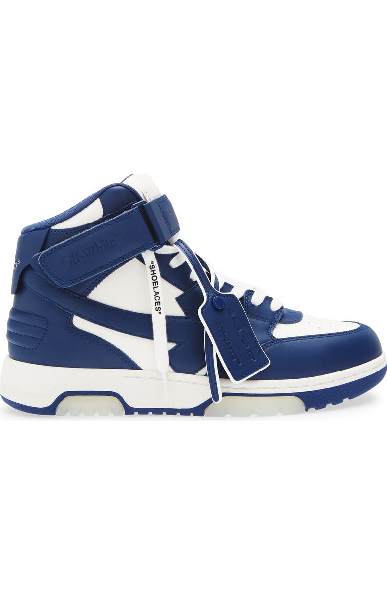 Off-White Out Of Office Mid Top Sneaker, Alternate, color, Blue Royal And White
