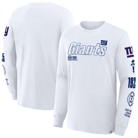 Men's Fanatics White New York Giants Big & Tall Checkdown Pass T-Shirt