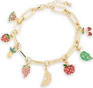 EYE CANDY LOS ANGELES Rosie Fruit Charm Bracelet