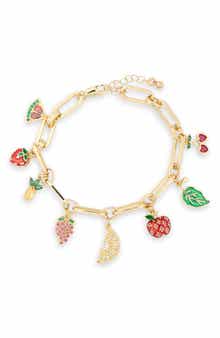 EYE CANDY LOS ANGELES Rosie Fruit Charm Bracelet