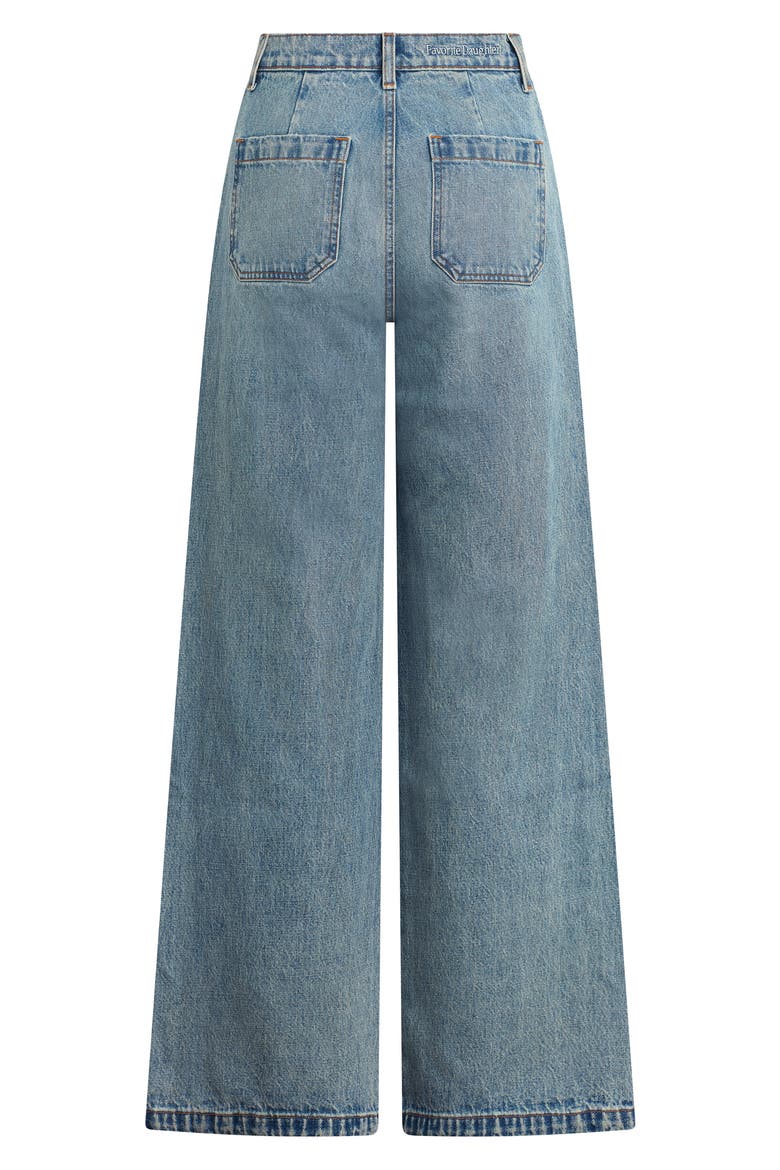 The Mischa Super High Waist Wide Leg Jeans, Alternate, color, DUBLIN