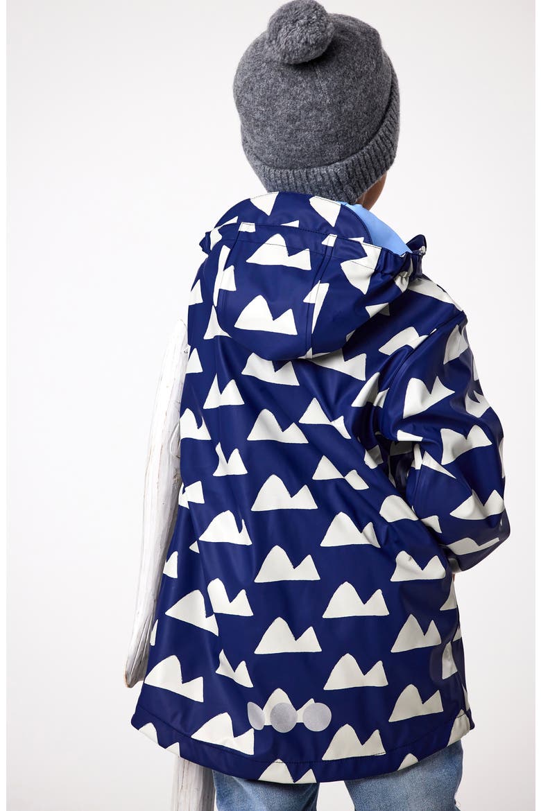 Kids' Peak to Peak Waterproof Rain Jacket, Alternate, color, NAVY