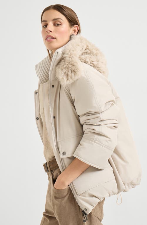 Brunello Cucinelli Water-resistant Down Parka In Neutral