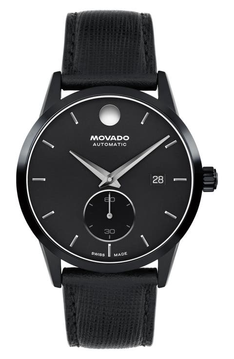 Museum Taga Automatic Leather Strap Watch
