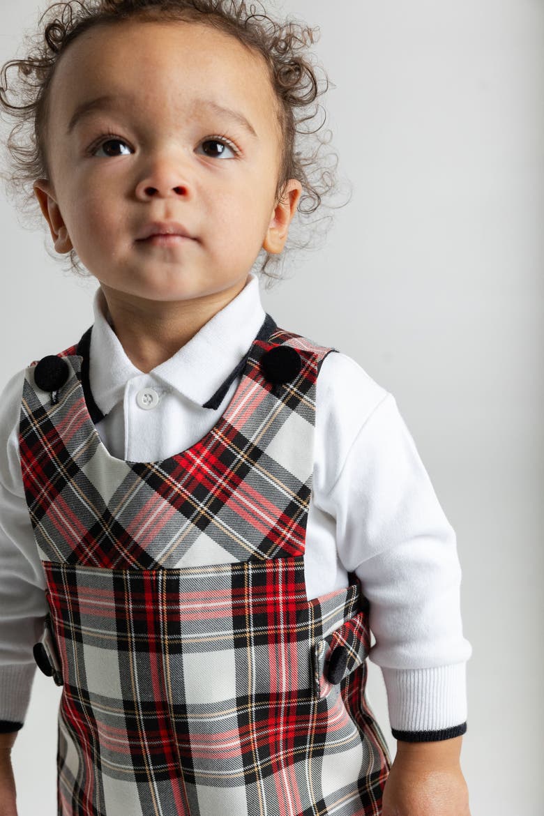 Plaid Shortall, Alternate, color, Red and White Plaid