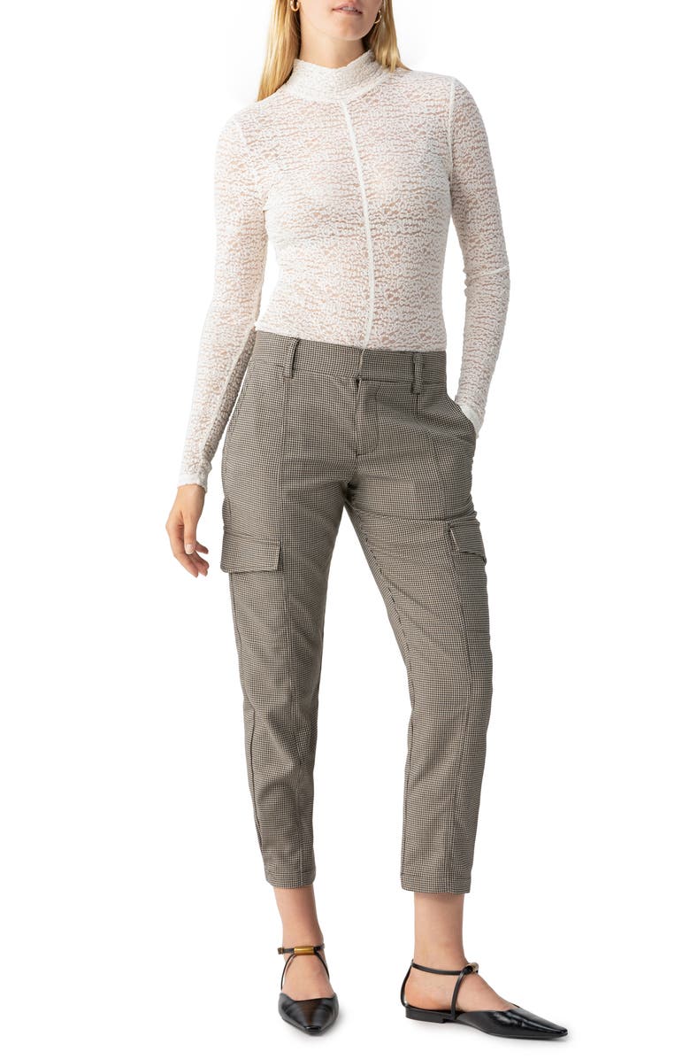 Sanctuary Houndstooth Cargo Pants, Alternate, color,