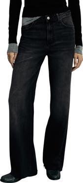 MANGO Danila Wide Leg Jeans