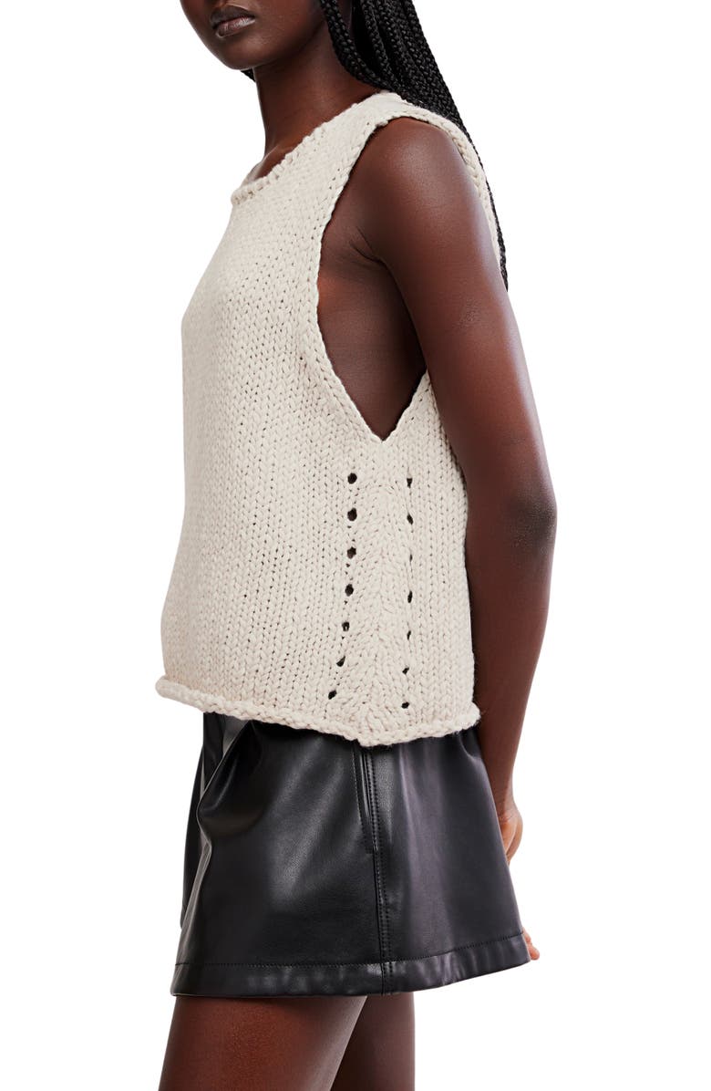Free People Opal Sweater Tank, Alternate, color, Tea