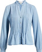 Cloth & Stone Pintuck Chambray Button-Up Shirt